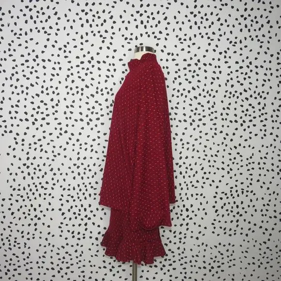 Free People Red Set the Mood Boho Matching Skirt Set - Picture 6 of 14